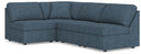 4 Pc. Sectional With 3 Armless Chairs