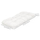 Set of 2 Patio Bench Replacement Cushions, 2 Seater Outdoor Loveseat Cushion Seat Pad, 43" x 19" x 3", Cream White