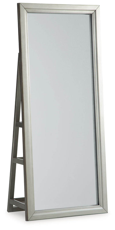 Evesen - Champagne - Floor Standing Mirror With Storage - Forward Furniture
