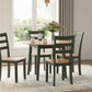 Gesthaven - Round Dining Room Drop Leaf Table Set