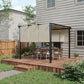 10' x 10' Metal Pergola, Outdoor Pergola with Retractable Canopy, for Garden, Patio, Backyard, Deck