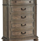 Ardenfield - Light Brown - Five Drawer Chest