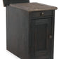 Tyler - Grayish Brown / Black - Chair Side End Table