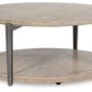 Dyonton - Light Grayish Brown - Round Cocktail Table