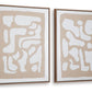 Waldett - Beige / White - Wall Art Set (Set of 2)