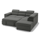 Bel Air Sleeper Sectional — grey