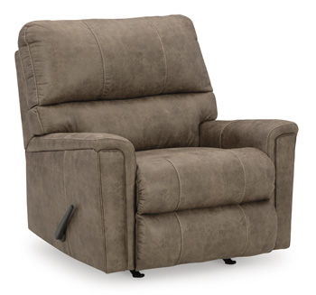 Navi - Fossil - Rocker Recliner - Faux Leather