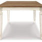 Realyn - Chipped White - Rectangular Dining Room Extension Table