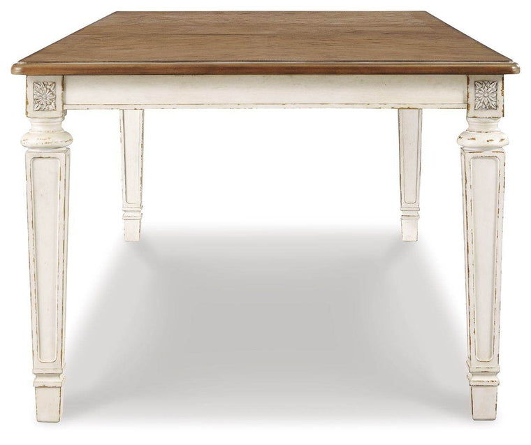 Realyn - Chipped White - Rectangular Dining Room Extension Table - Forward Furniture