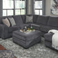 Tracling - Slate - Oversized Accent Ottoman