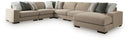 6 Pc. Right Arm Facing Corner Chaise Sectional