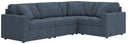 4 Pc. Sectional With Laf / Raf Corner Chairs And Wedge