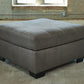 Pitkin - Slate - Oversized Accent Ottoman