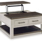 Darborn - Gray / Brown - Lift Top Cocktail Table