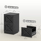 2-Drawer Vertical Filing Cabinet - Black