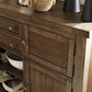 Moriville - Grayish Brown - Dining Room Server