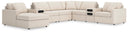 8 Pc. Sectional With Laf Corner Chaise And Audio Consoles