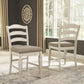 Realyn - Chipped White - Upholstered Barstool (Set of 2)