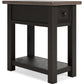 Tyler - Black / Gray - Chair Side End Table