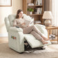Power Massage Recliner with 2 Memory Positions - Beige