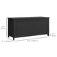 Storage Trunk Entryway Bench with Handles - Black