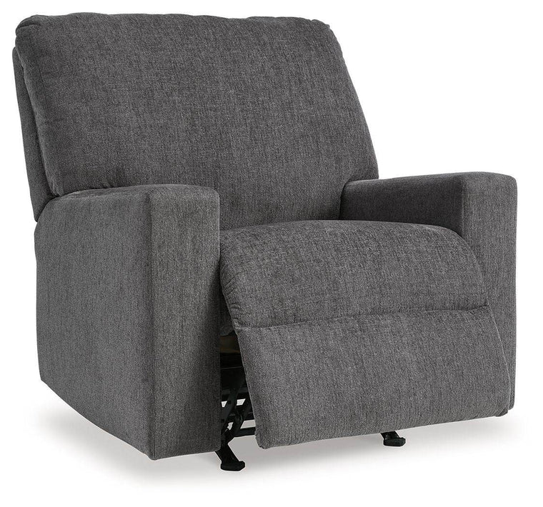 Rannis - Pewter - Rocker Recliner - Fabric - Forward Furniture