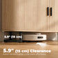 Fluted Sideboard Buffet Cabinet, 55" Modern Coffee Bar Cabinet with Sliding Doors and Adjustable Shelves, Natural