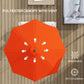 10' x 8' Round Market Umbrella, Patio Umbrella with Crank Handle and Tilt, Outdoor Parasol for Garden, Orange