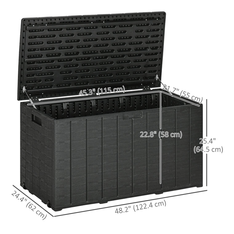 81 Gallon Storage Box with Wheels and Handles