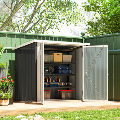 5' x 3' Garden Shed with Double Doors