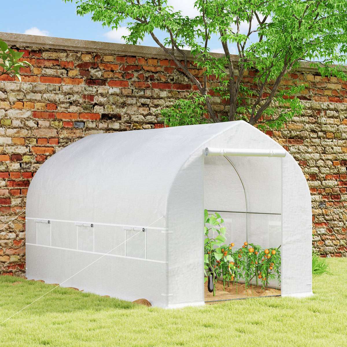 Portable Walk-In Tunnel Greenhouse Garden Warm House