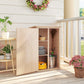29.9" x 21.7" x 45.3" Storage Cabinet with Asphalt Roof