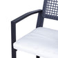 3 Pieces Outdoor Wicker Bar Set, Classic Bistro Bar Set Garden Rattan Style Patio Bar Table & High Chairs w/ Cushions Home Bar Furniture, Cream White