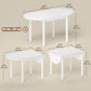 Solid Wood Kitchen Table, Drop Leaf Tables for Small Spaces, Folding Dining Table, White