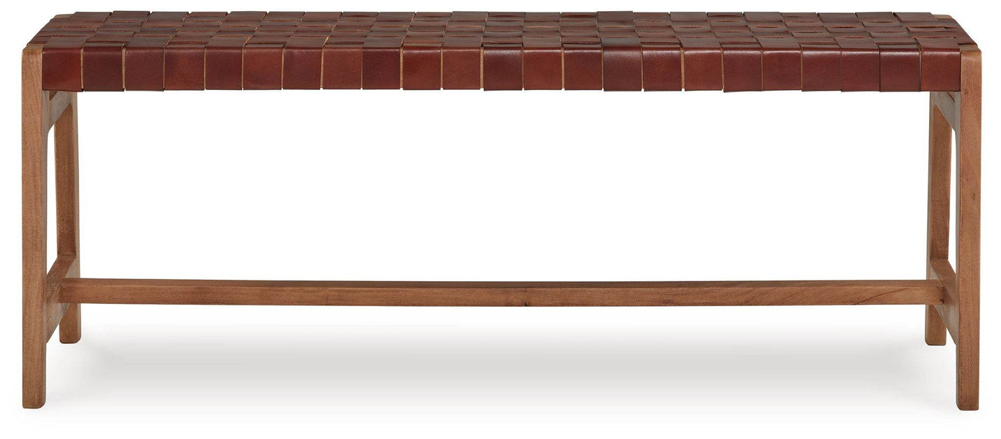 Lemmund - Natural / Brown - Accent Bench - Forward Furniture