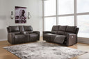 2 Pc. Power Reclining Sofa, Power Reclining Loveseat