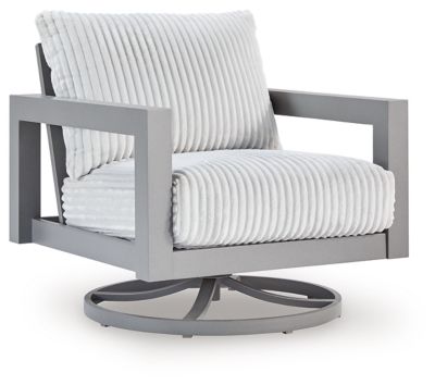 Hurley Park - Gray - Swivel Chair With Cushion