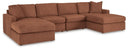 4 Pc. Sectional With Laf And Raf Corner Chaises