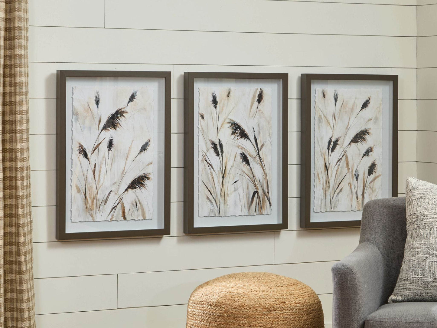 Honslow - Brown / Black / White - Wall Art Set (Set of 3) - Forward Furniture