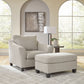 Willarae - 2 Pc. - Chair And A Half, Ottoman - Taupe