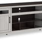 Darborn - Gray / Brown - XL TV Stand W/Fireplace Option