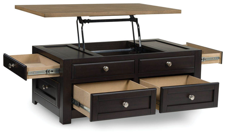 Drazmine - Brown - Lift Top Cocktail Table - Forward Furniture