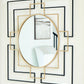 Oceanal - Black / Gold Finish - Accent Mirror - Forward Furniture