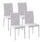 Faux Leather Dining Chairs Set of 4 - White