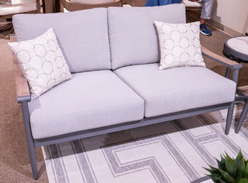 Ocean Beach - Loveseat With Cushion - Gray