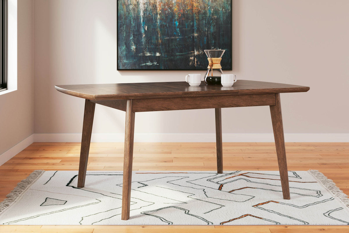 Lyncott - Brown - Rectangular Dining Room Butterfly Extension Table - Forward Furniture