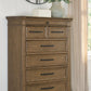 Karallin - Seven Drawer Chest - Medium Brown