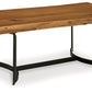 Fortmaine - Brown / Black - Rectangular Cocktail Table