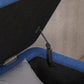 40" Ottoman with Storage, Linen Upholstered Storage Ottoman Bench with Steel Legs for Living Room, Bedroom Dark Blue