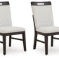 Neymorton - Light Gray / Brown - Dining Upholstered Side Chair (Set of 2)